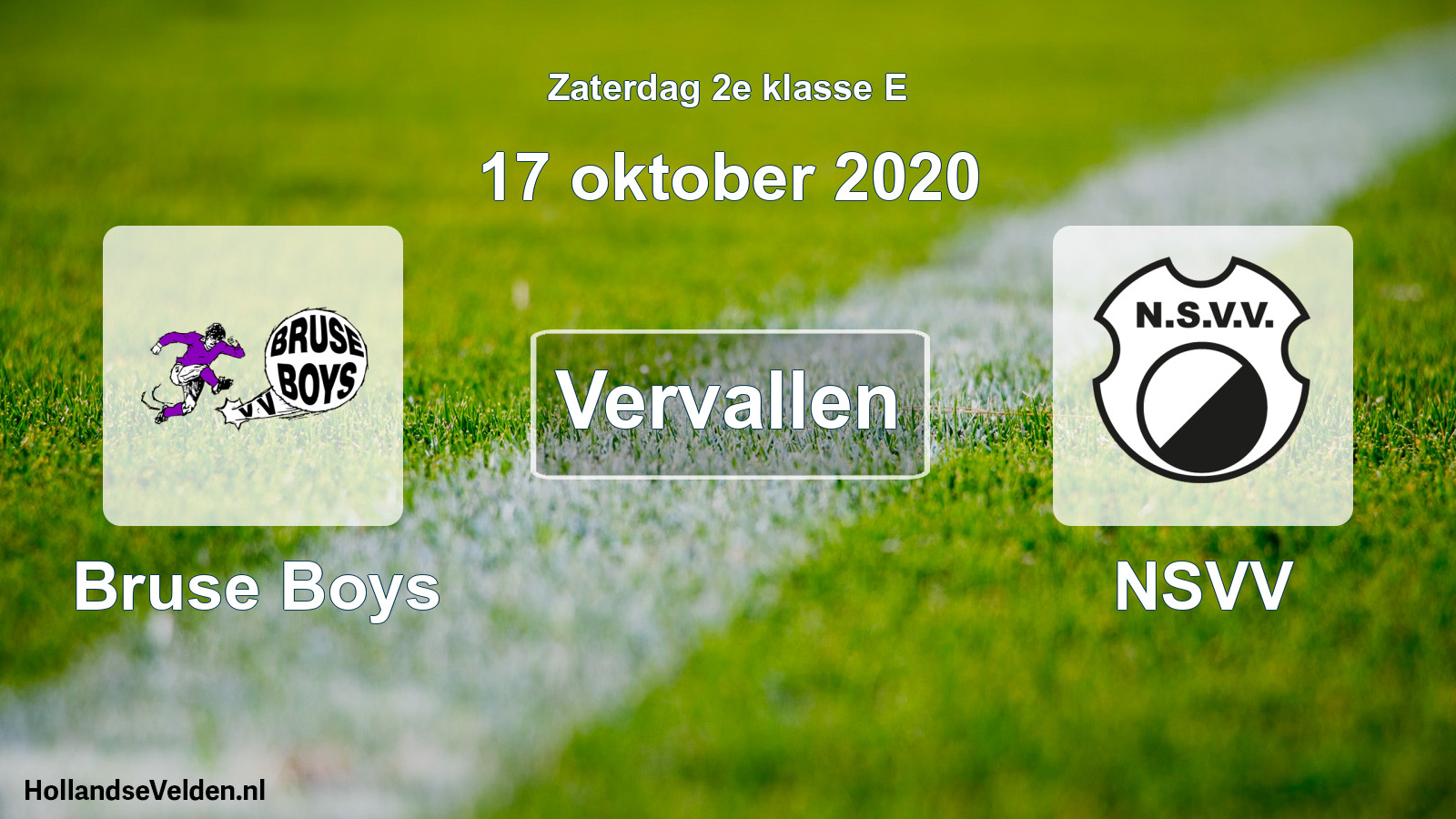 Scheduled Match: Bruse Boys - NSVV (17 October 2020)