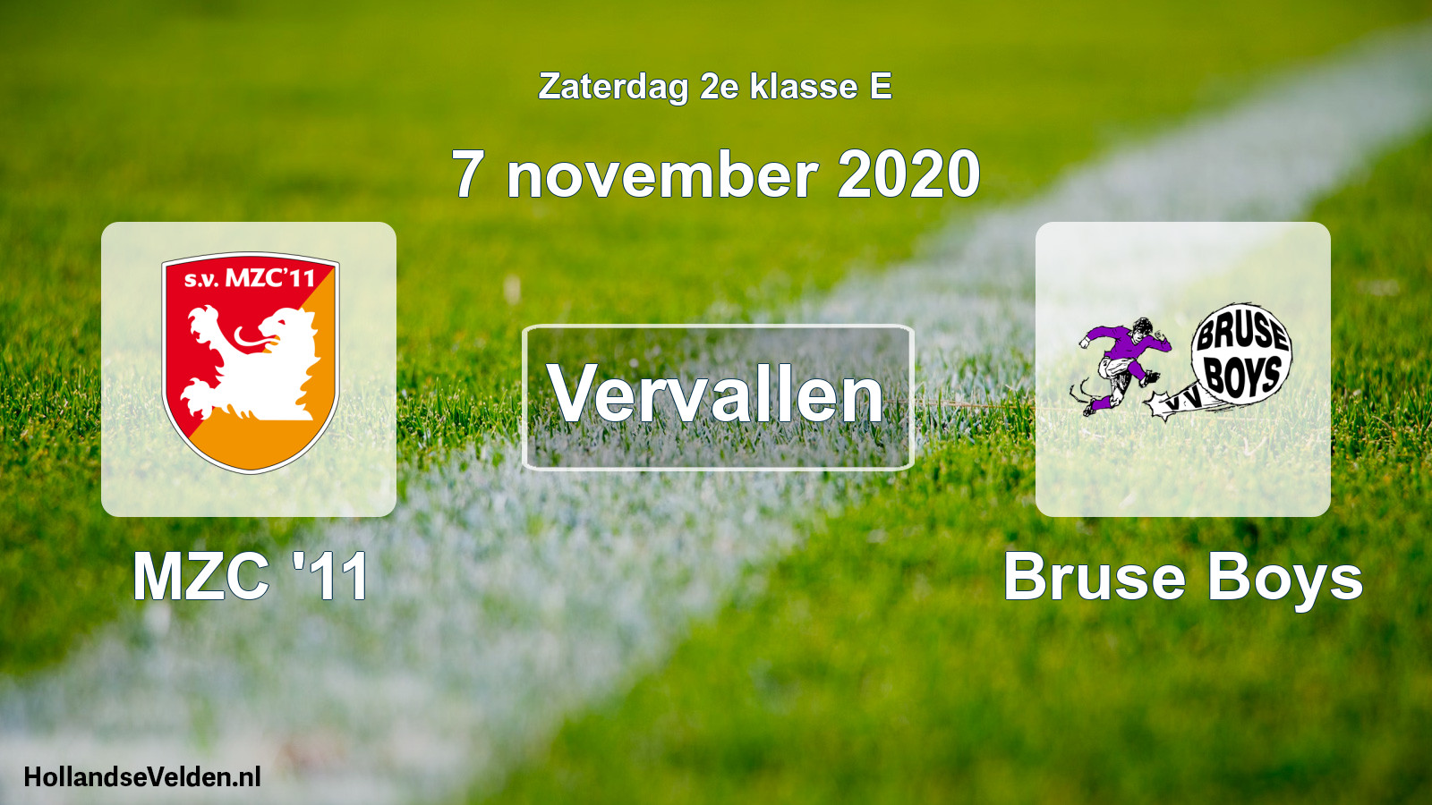 Scheduled Match: MZC '11 - Bruse Boys (7 November 2020)