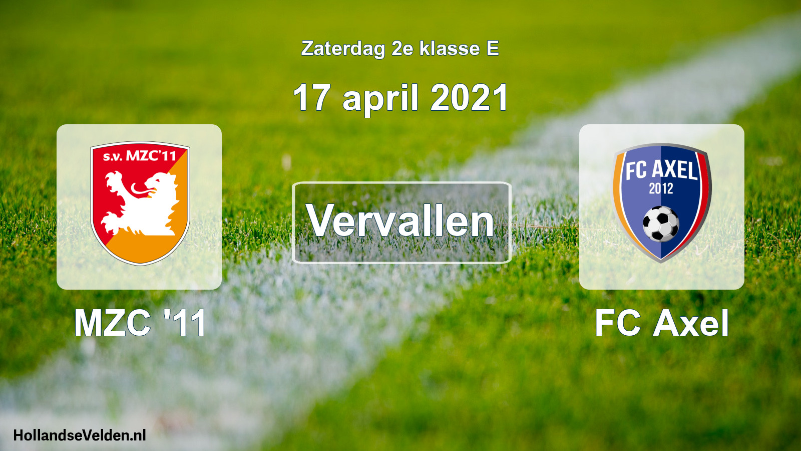 Scheduled Match: MZC '11 - FC Axel (17 April 2021)
