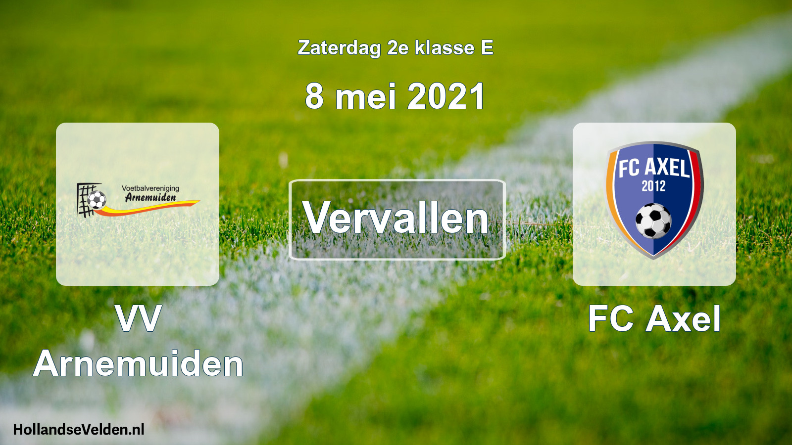 Scheduled Match: VV Arnemuiden - FC Axel (8 May 2021)