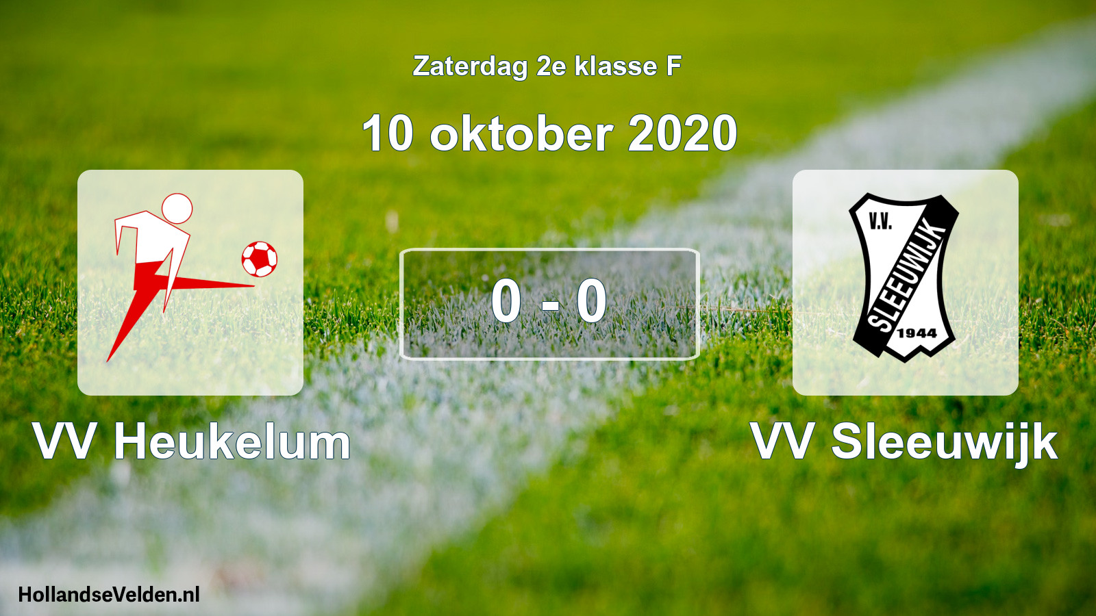 Total number of matches played: VV Heukelum - VV Sleeuwijk 0 - 0 (10 October 2020)