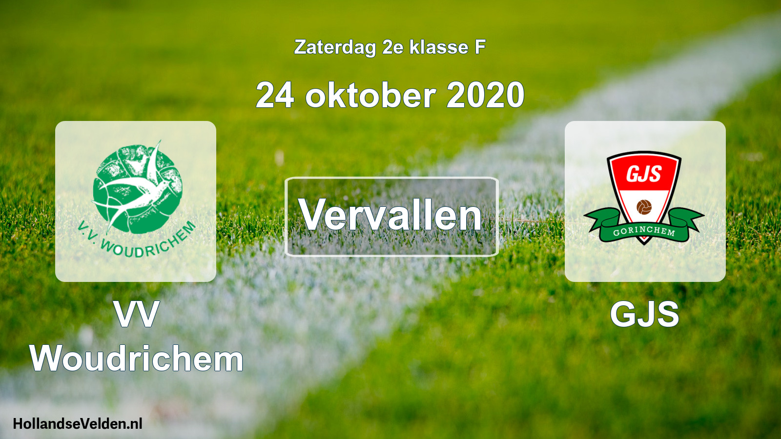 Scheduled Match: VV Woudrichem - GJS (24 October 2020)