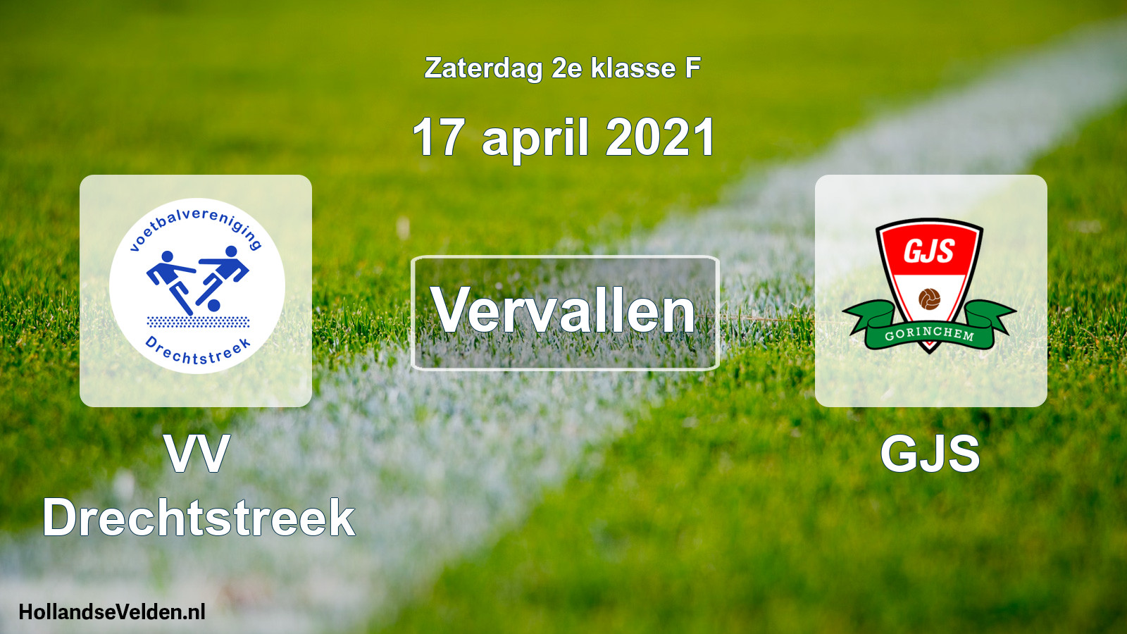 Scheduled Match: VV Drechtstreek - GJS (17 April 2021)