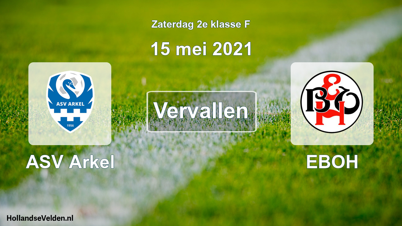 Scheduled Match: ASV Arkel - EBOH (15 May 2021)
