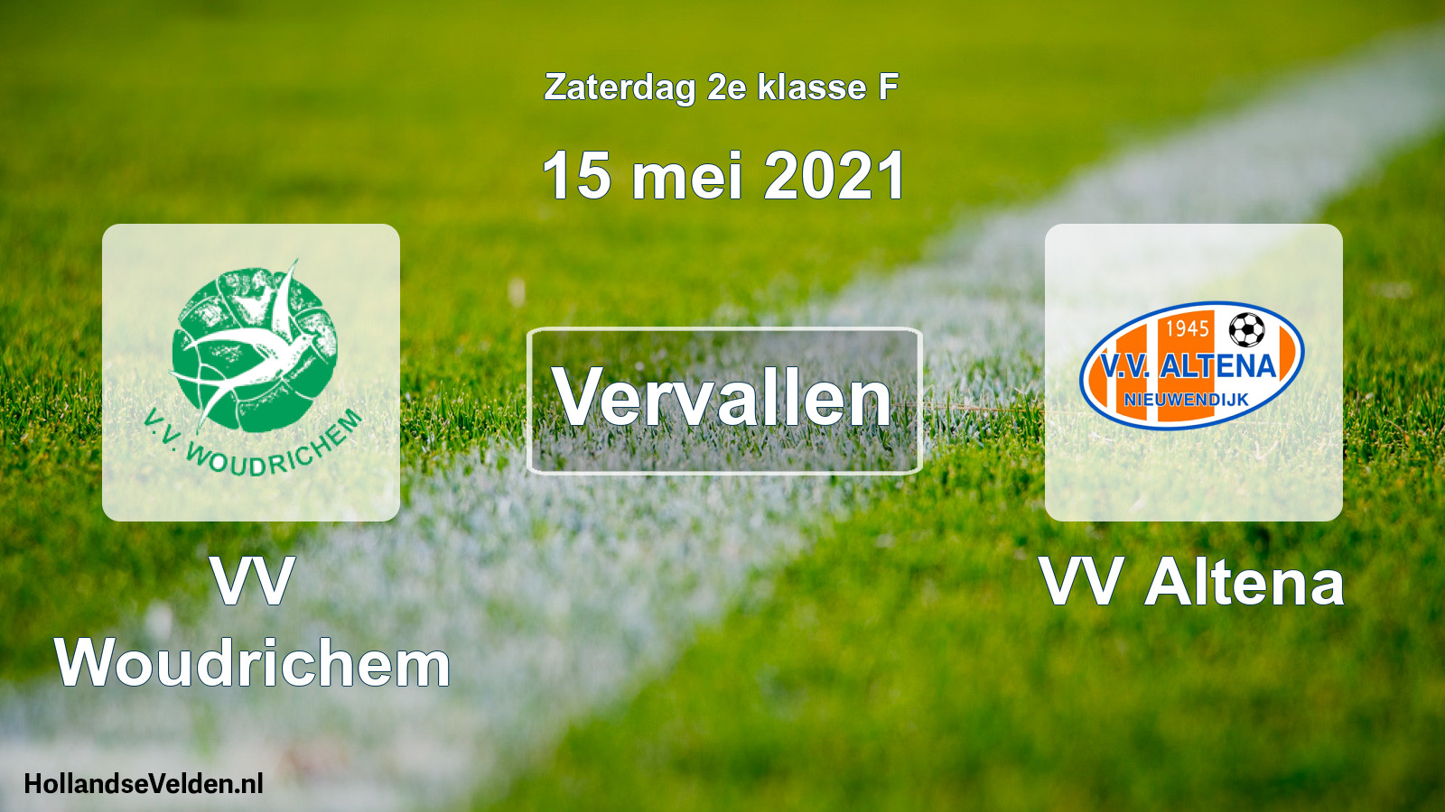 Scheduled Match: VV Woudrichem - VV Altena (15 May 2021)