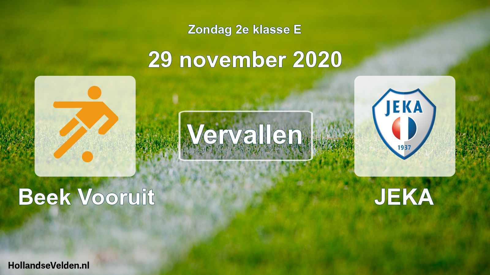 Scheduled Match: Beek Vooruit - JEKA (29 November 2020)