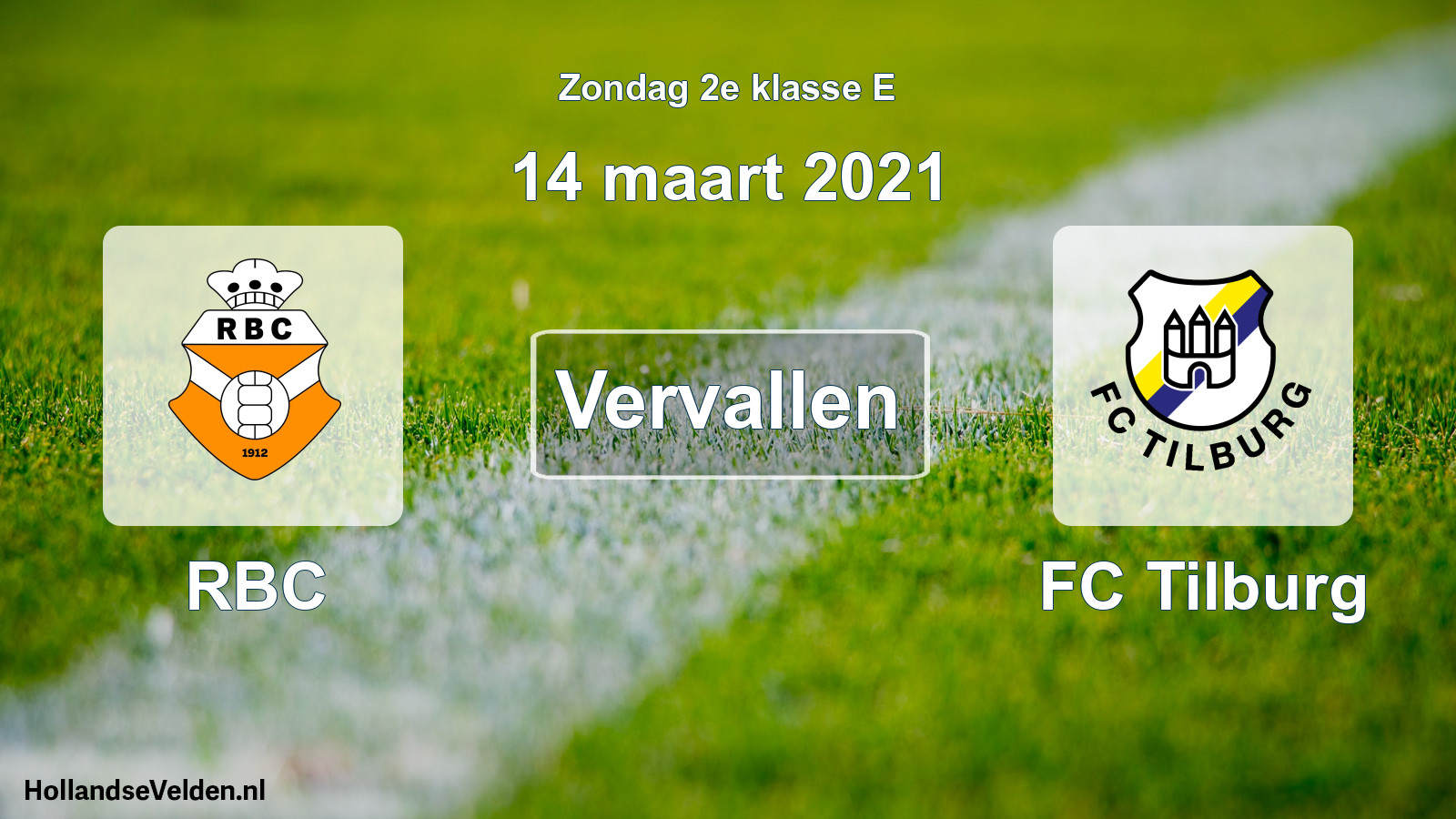Scheduled Match: RBC - FC Tilburg (14 March 2021)