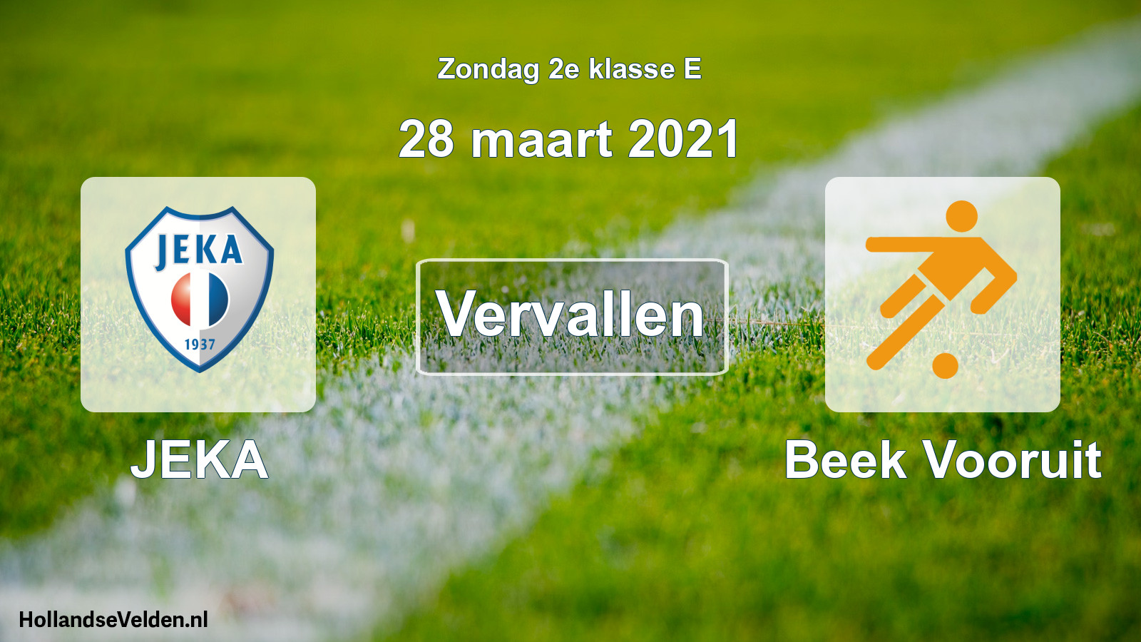 Scheduled Match: JEKA - Beek Vooruit (28 March 2021)
