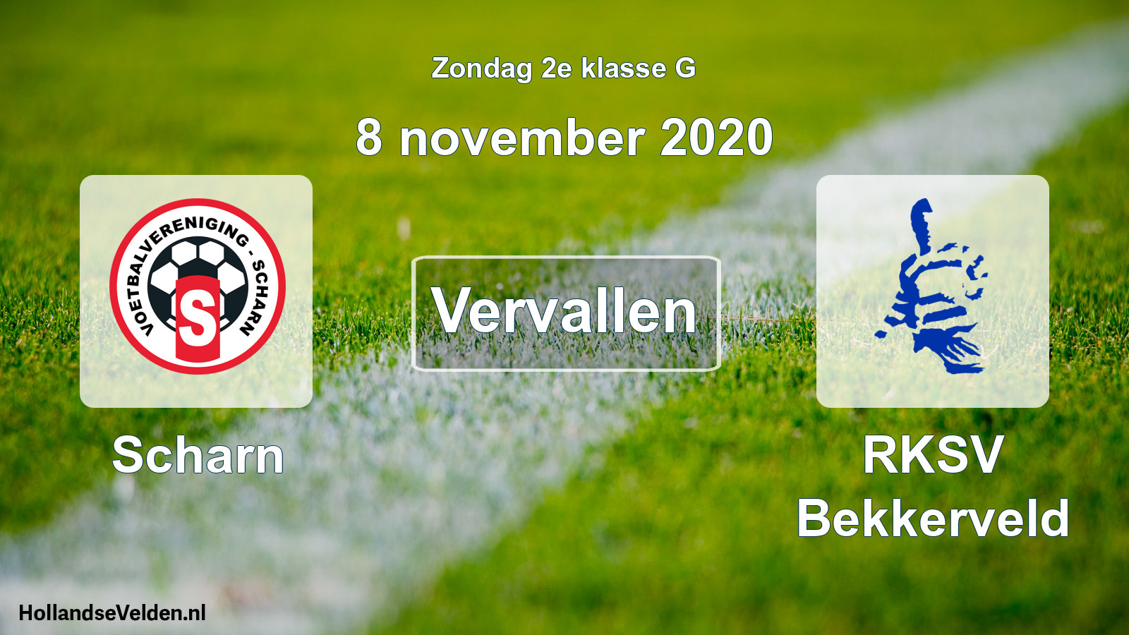 Scheduled Match: Scharn - RKSV Bekkerveld (8 November 2020)