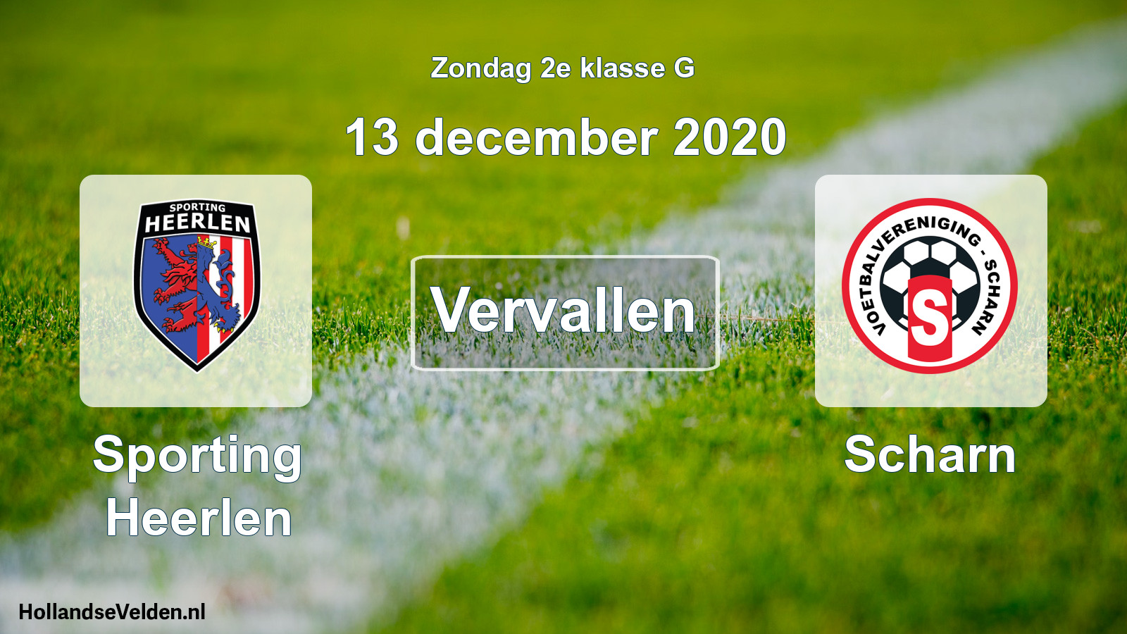 Scheduled Match: Sporting Heerlen - Scharn (13 December 2020)