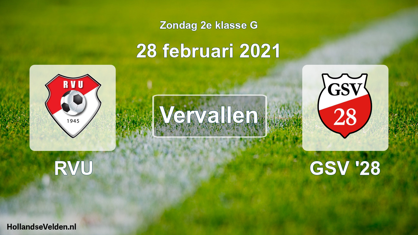 Scheduled Match: RVU - GSV '28 (28 February 2021)