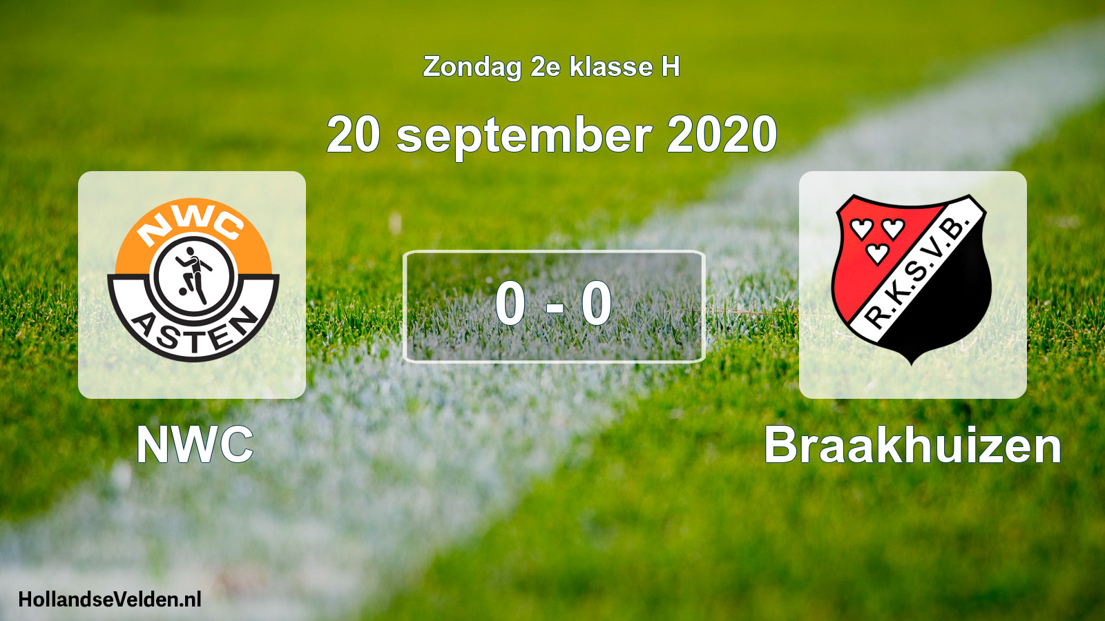 Total number of matches played: NWC - Braakhuizen 0 - 0 (20 September 2020)