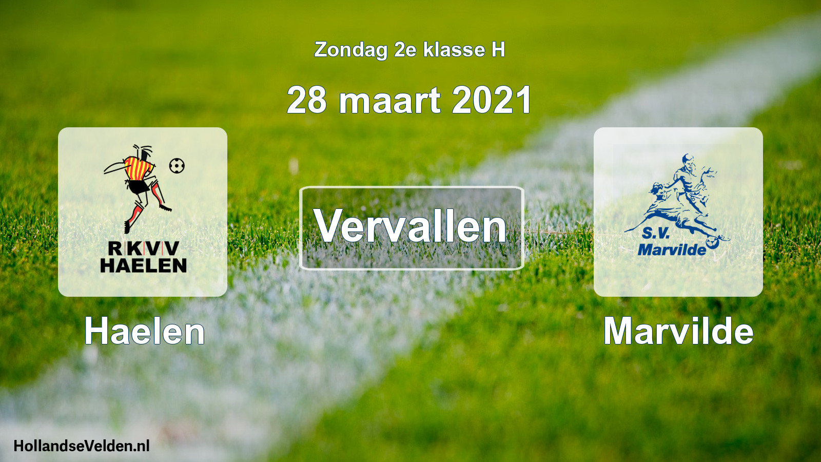 Scheduled Match: Haelen - Marvilde (28 March 2021)