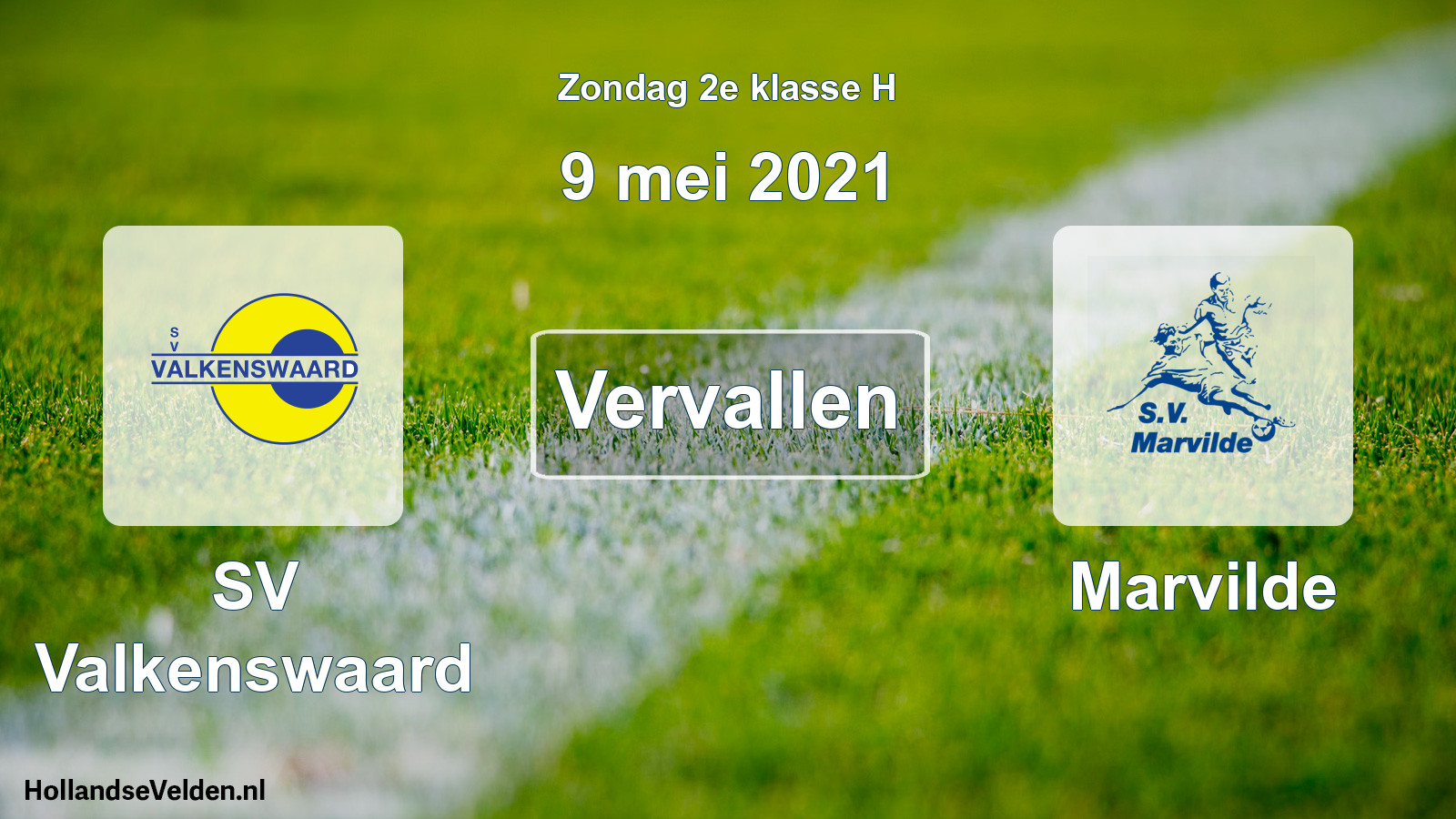 Scheduled Match: SV Valkenswaard - Marvilde (9 May 2021)