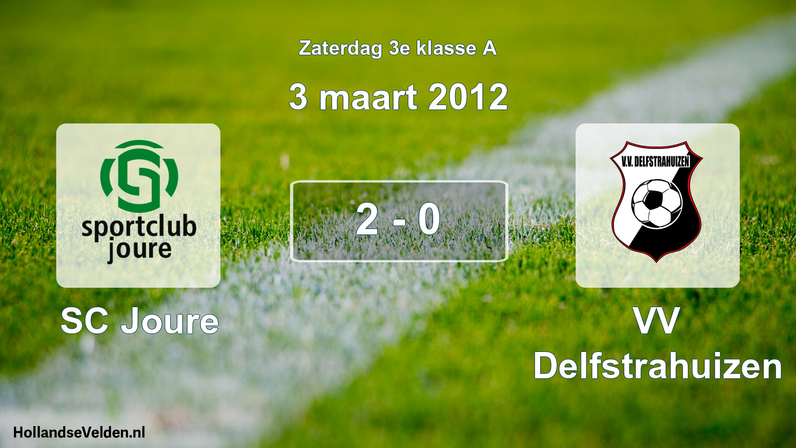 Total number of matches played: SC Joure - VV Delfstrahuizen 2 - 0 (3 March 2012)