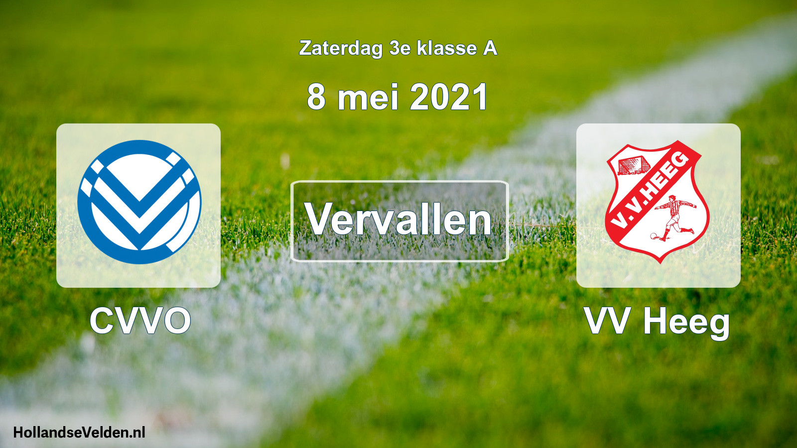Scheduled Match: CVVO - VV Heeg (8 May 2021)