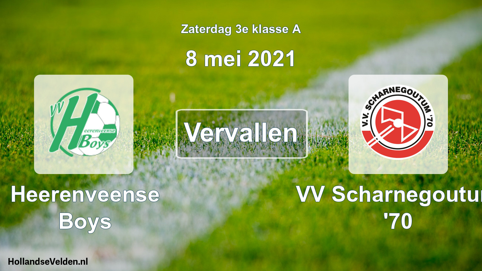 Scheduled Match: Heerenveense Boys - VV Scharnegoutum '70 (8 May 2021)