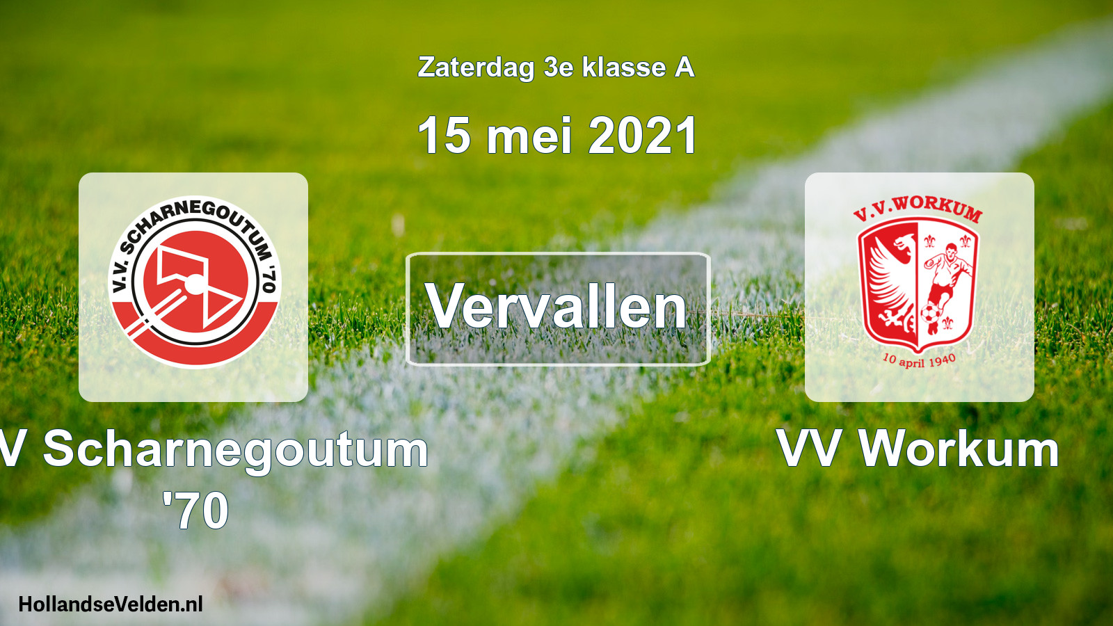 Scheduled Match: VV Scharnegoutum '70 - VV Workum (15 May 2021)