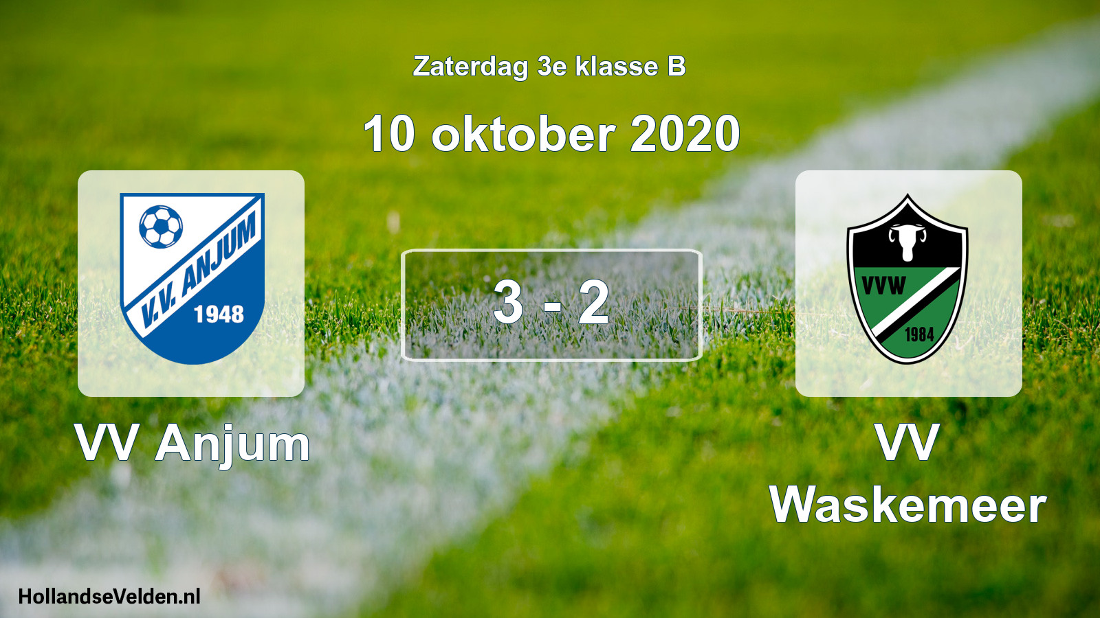 Total number of matches played: VV Anjum - VV Waskemeer 3 - 2 (10 October 2020)