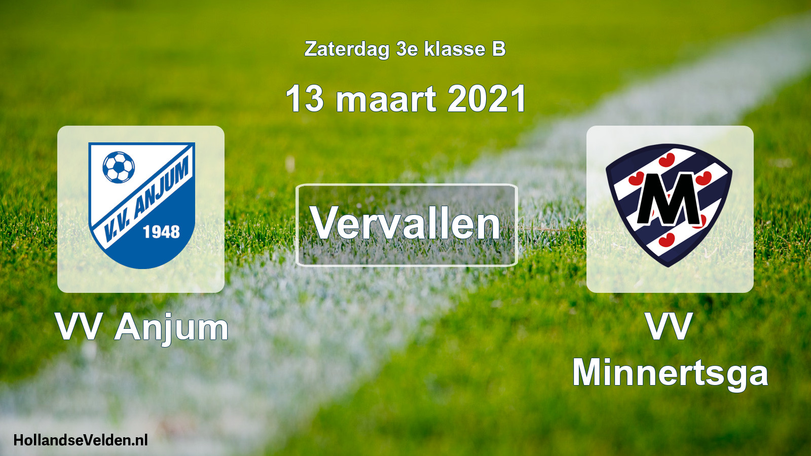 Scheduled Match: VV Anjum - VV Minnertsga (13 March 2021)