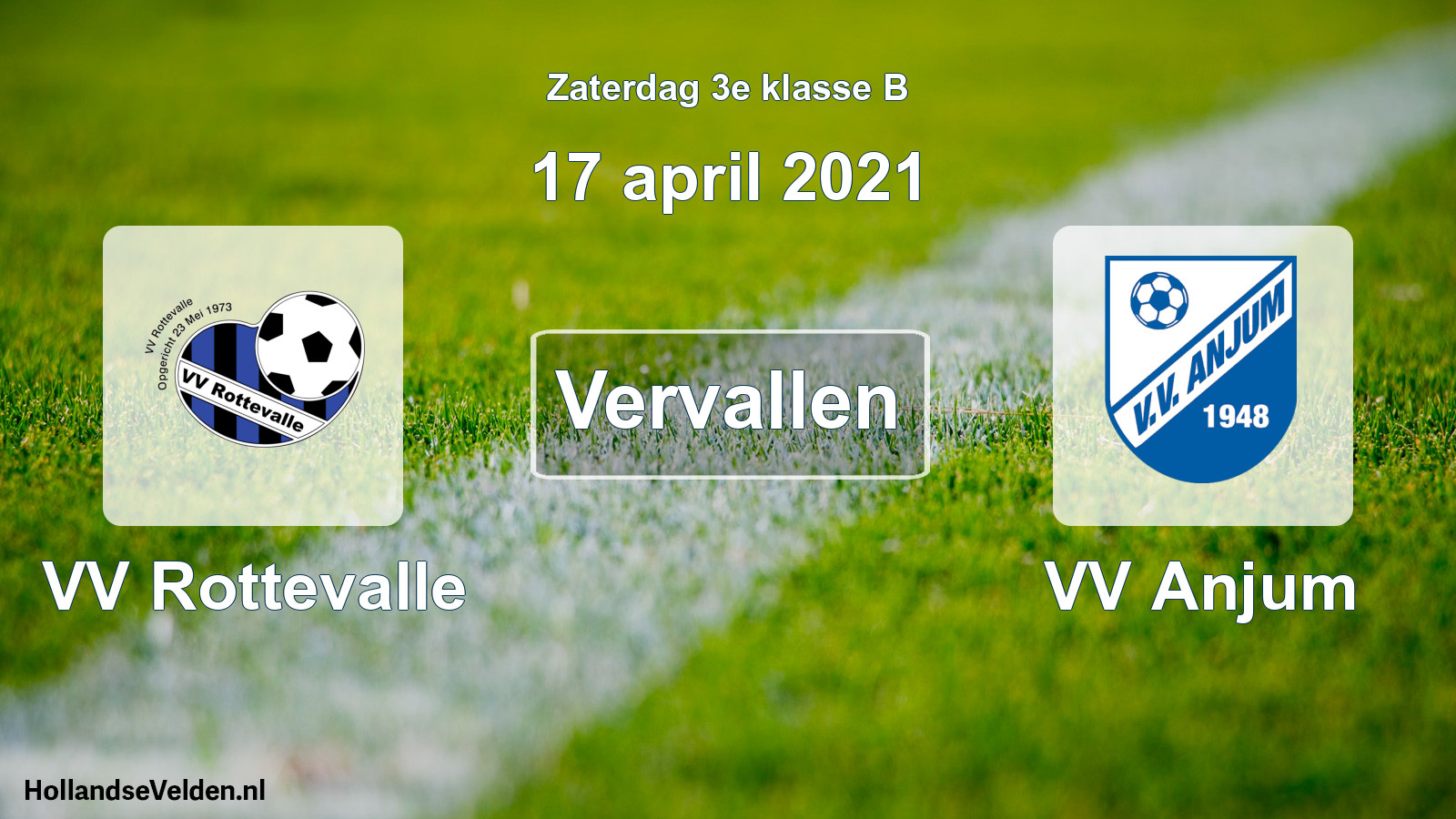 Scheduled Match: VV Rottevalle - VV Anjum (17 April 2021)