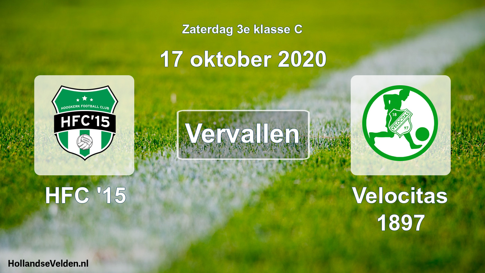 Scheduled Match: HFC '15 - Velocitas 1897 (17 October 2020)