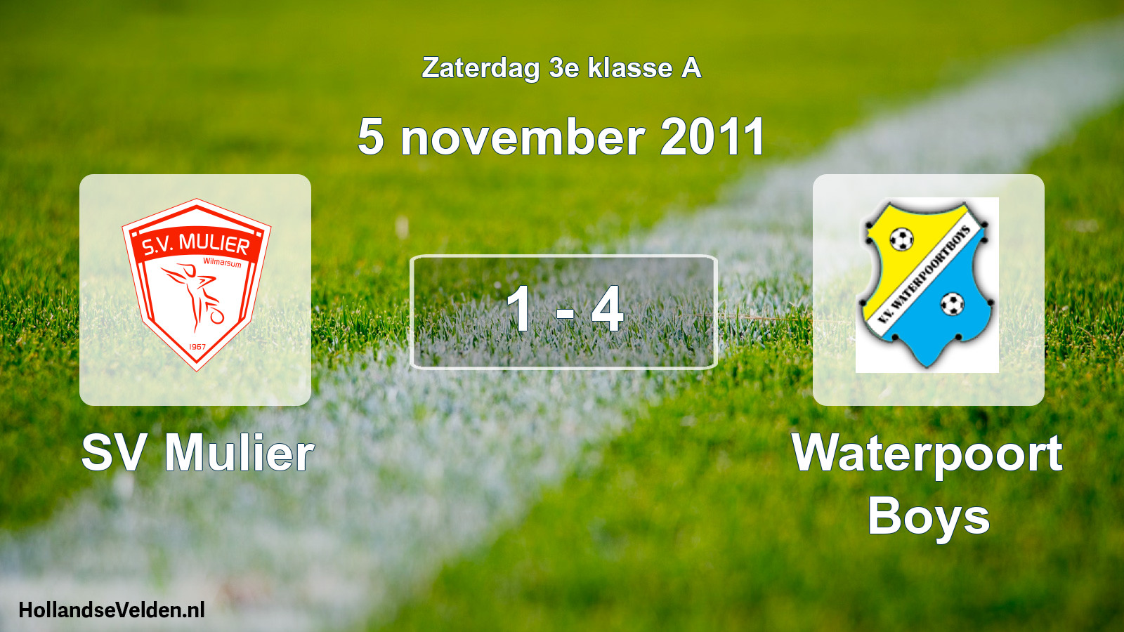 Total number of matches played: SV Mulier - Waterpoort Boys 1 - 4 (5 November 2011)