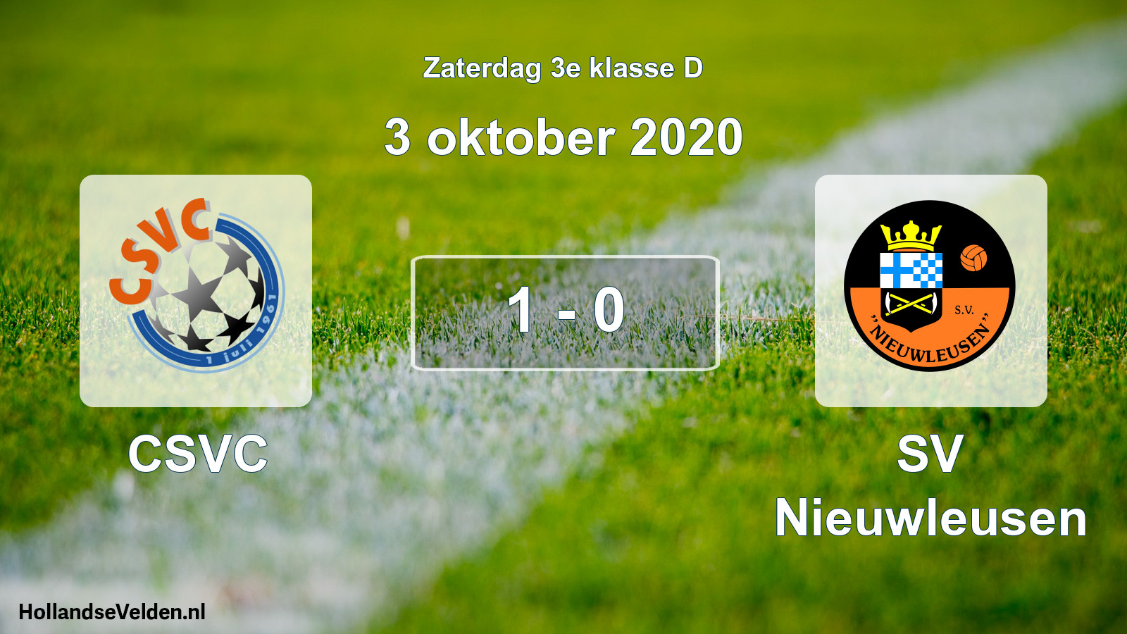 Total number of matches played: CSVC - SV Nieuwleusen 1 - 0 (3 October 2020)