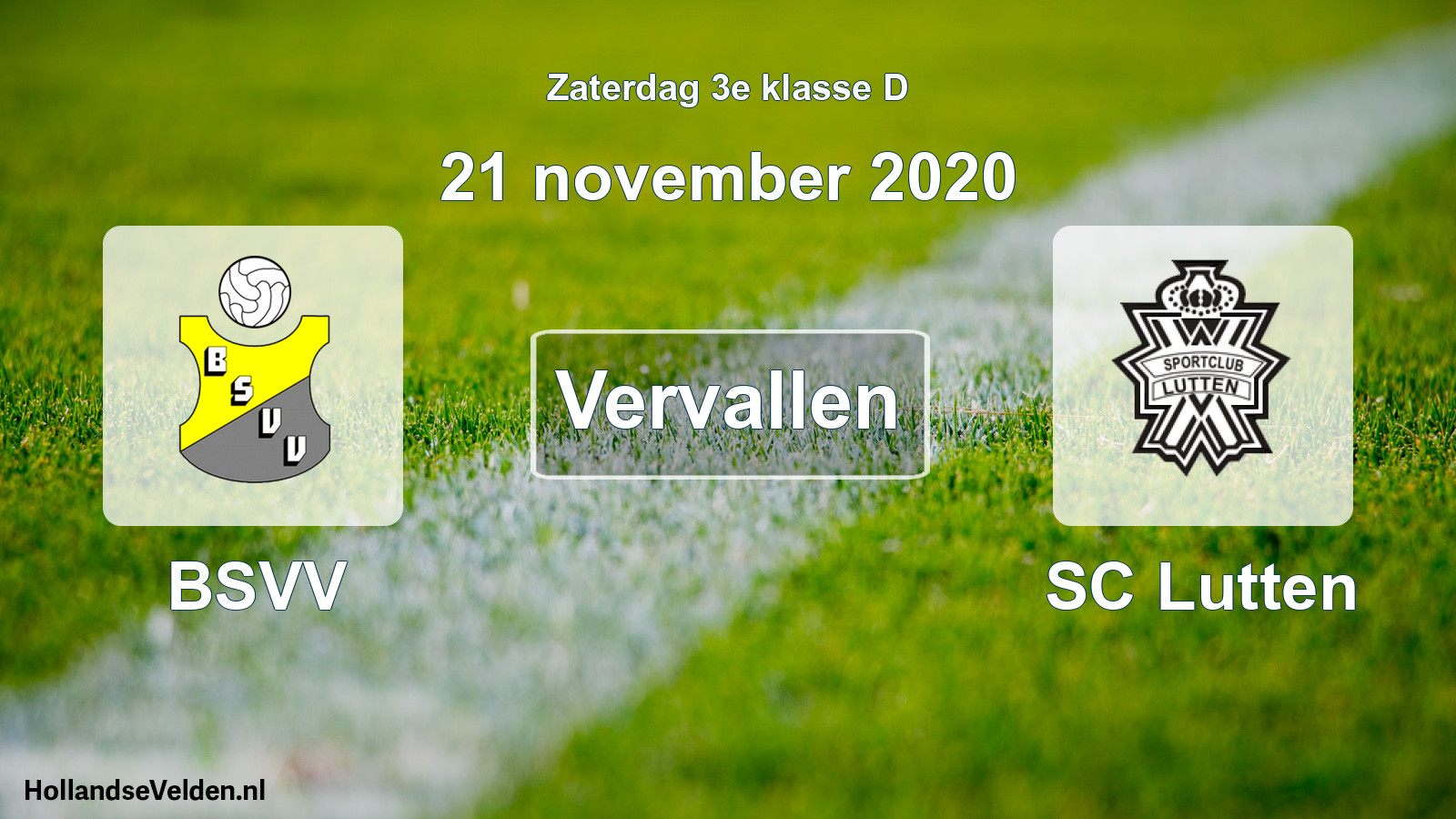 Scheduled Match: BSVV - SC Lutten (21 November 2020)