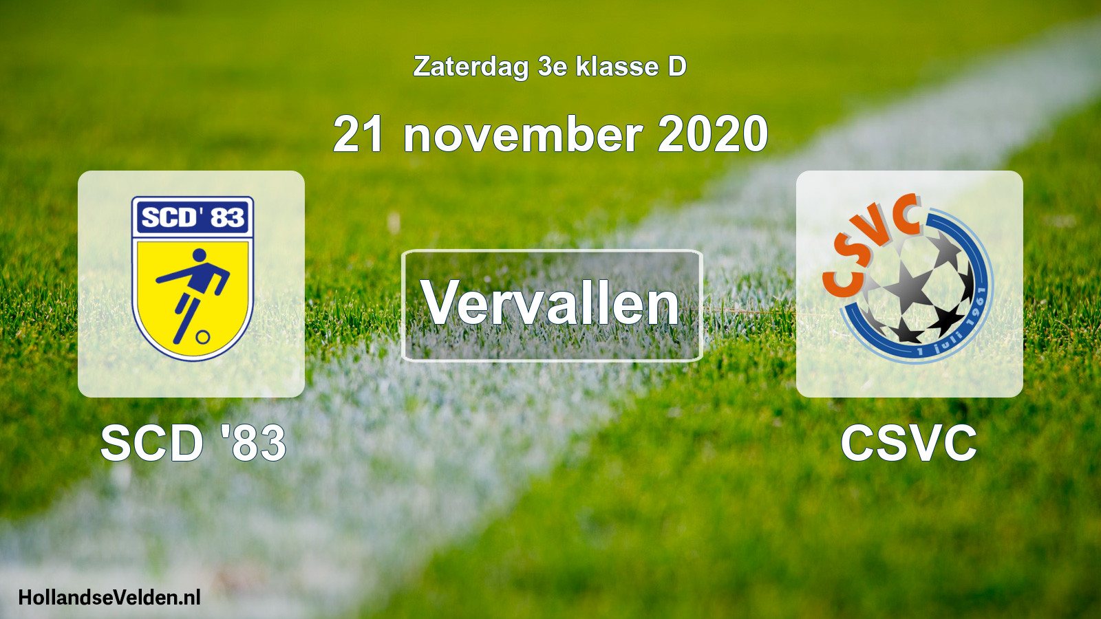 Scheduled Match: SCD '83 - CSVC (21 November 2020)