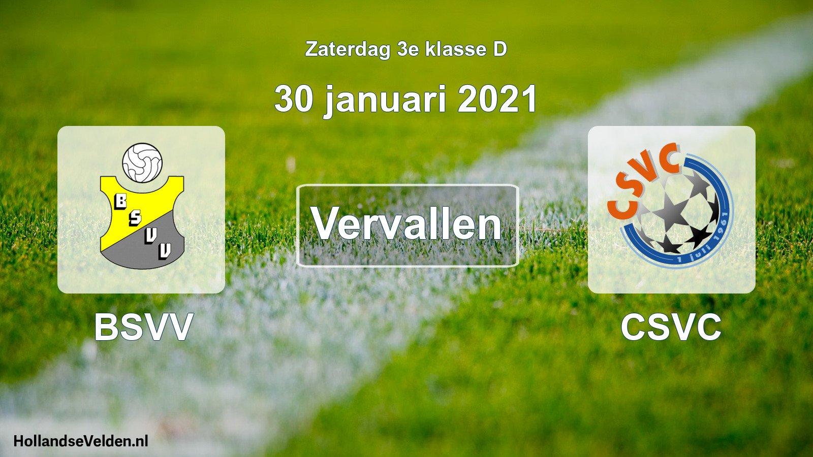 Scheduled Match: BSVV - CSVC (30 January 2021)