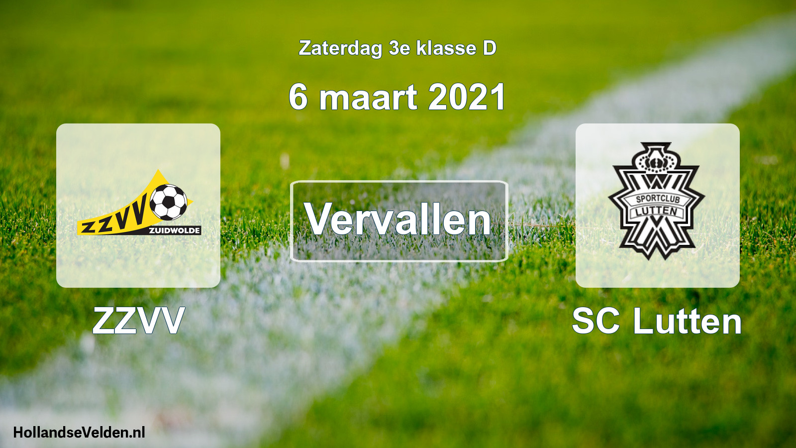 Scheduled Match: ZZVV - SC Lutten (6 March 2021)