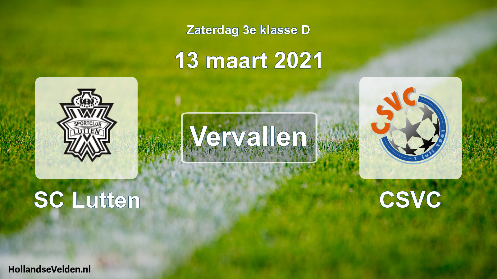 Scheduled Match: SC Lutten - CSVC (13 March 2021)