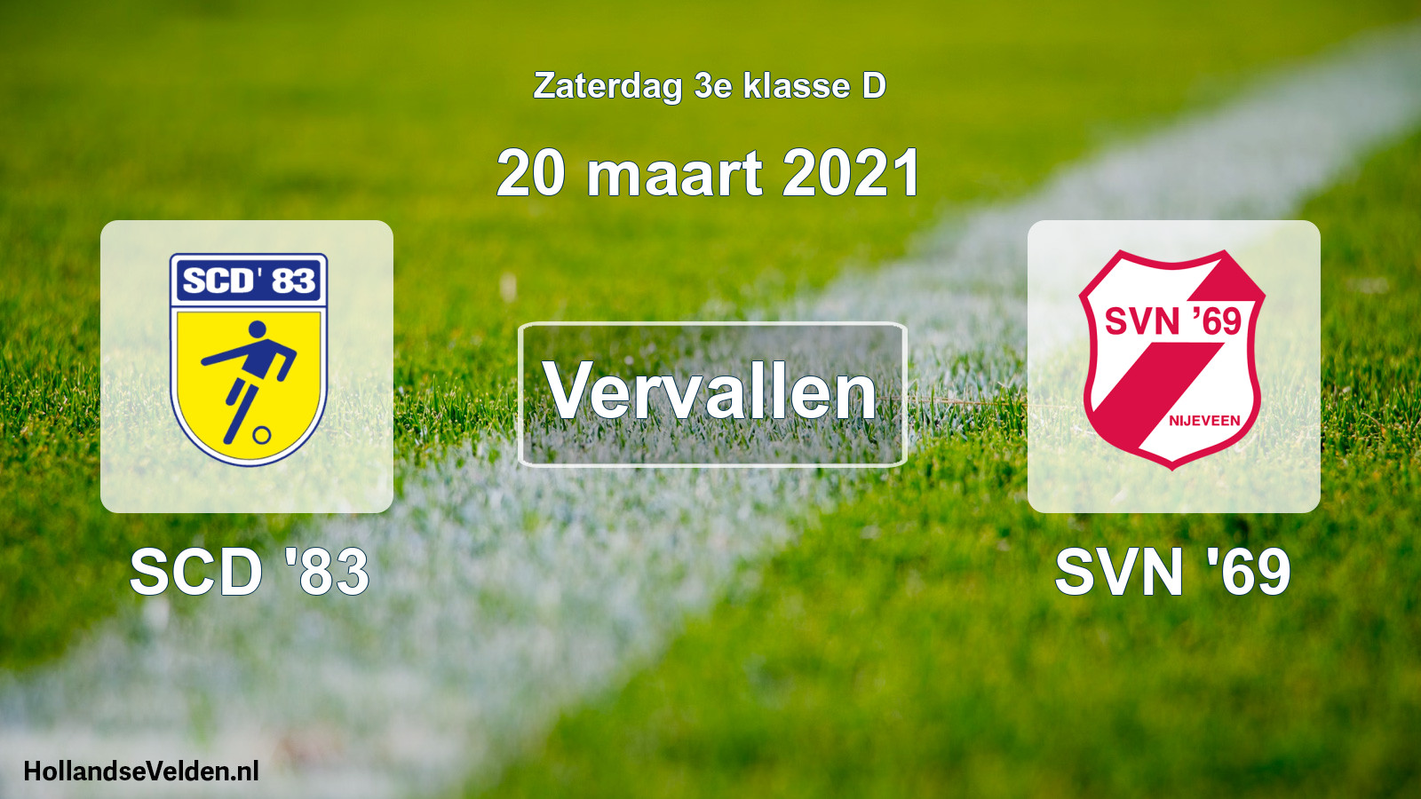 Scheduled Match: SCD '83 - SVN '69 (20 March 2021)