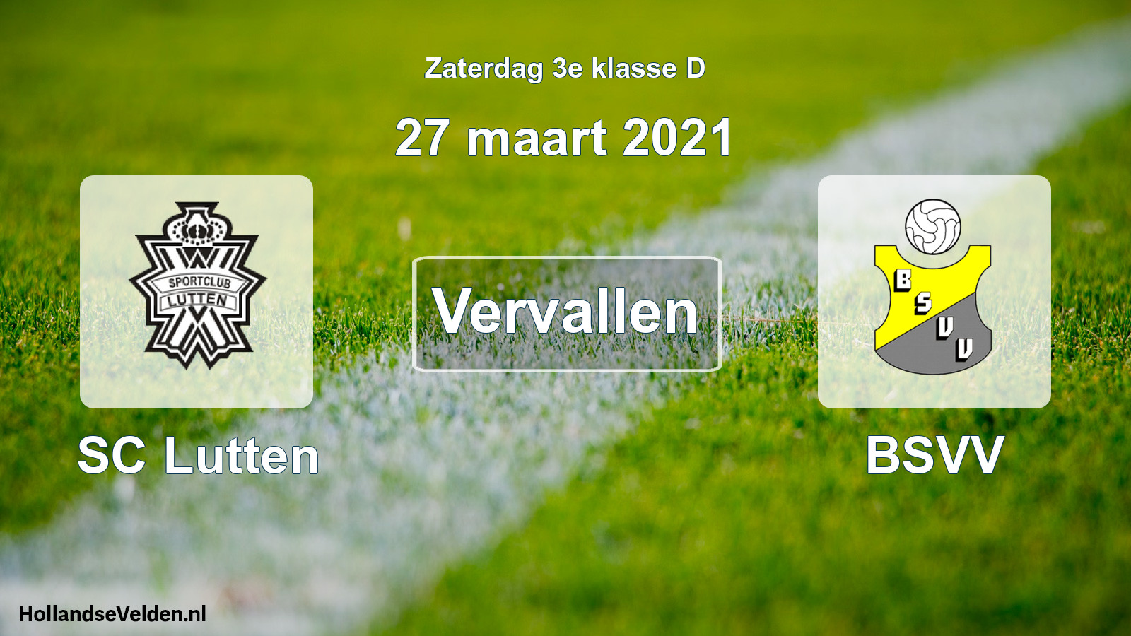 Scheduled Match: SC Lutten - BSVV (27 March 2021)