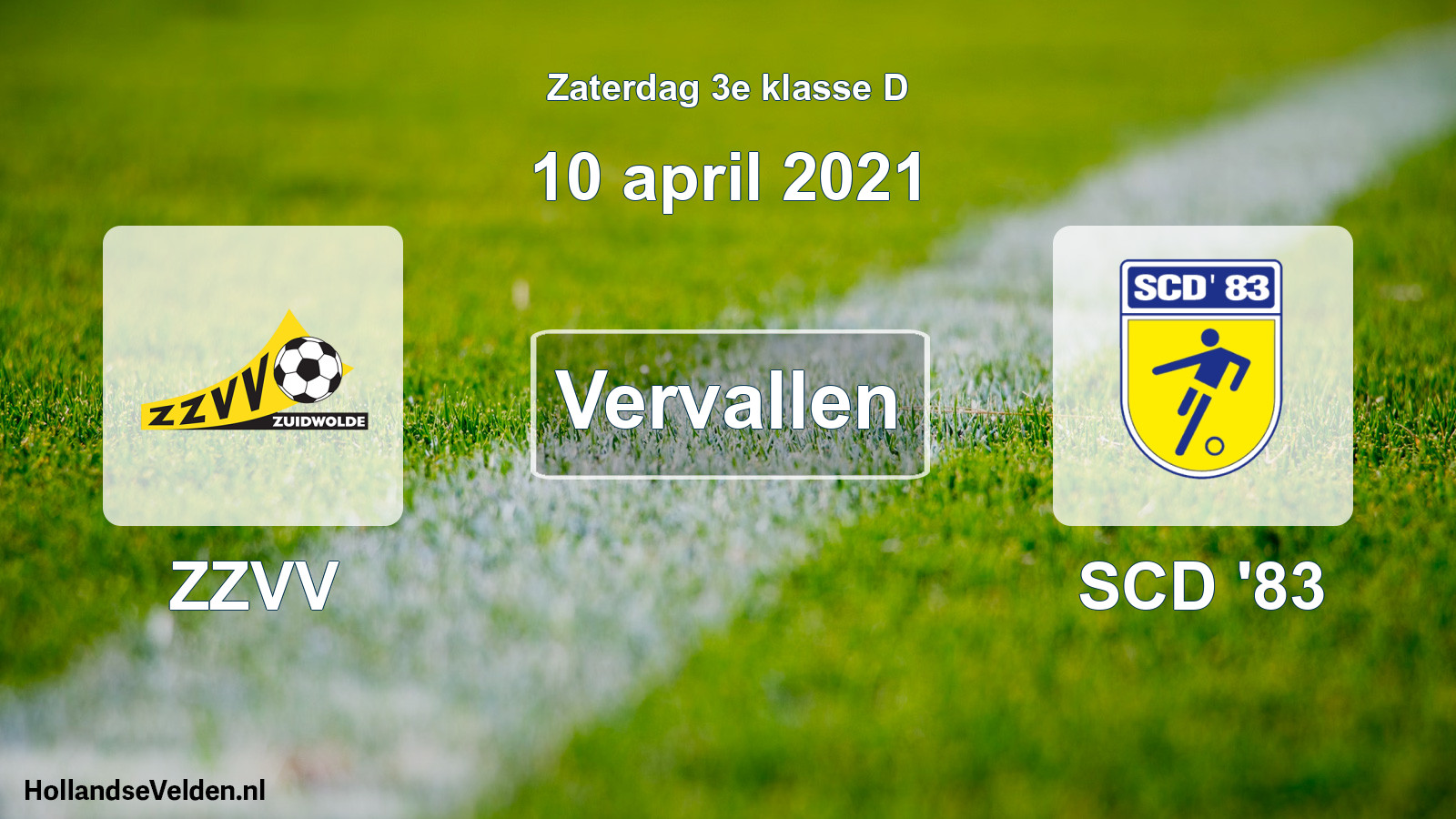 Scheduled Match: ZZVV - SCD '83 (10 April 2021)