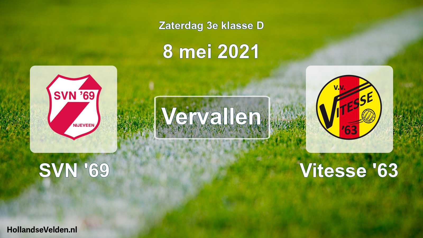Scheduled Match: SVN '69 - Vitesse '63 (8 May 2021)