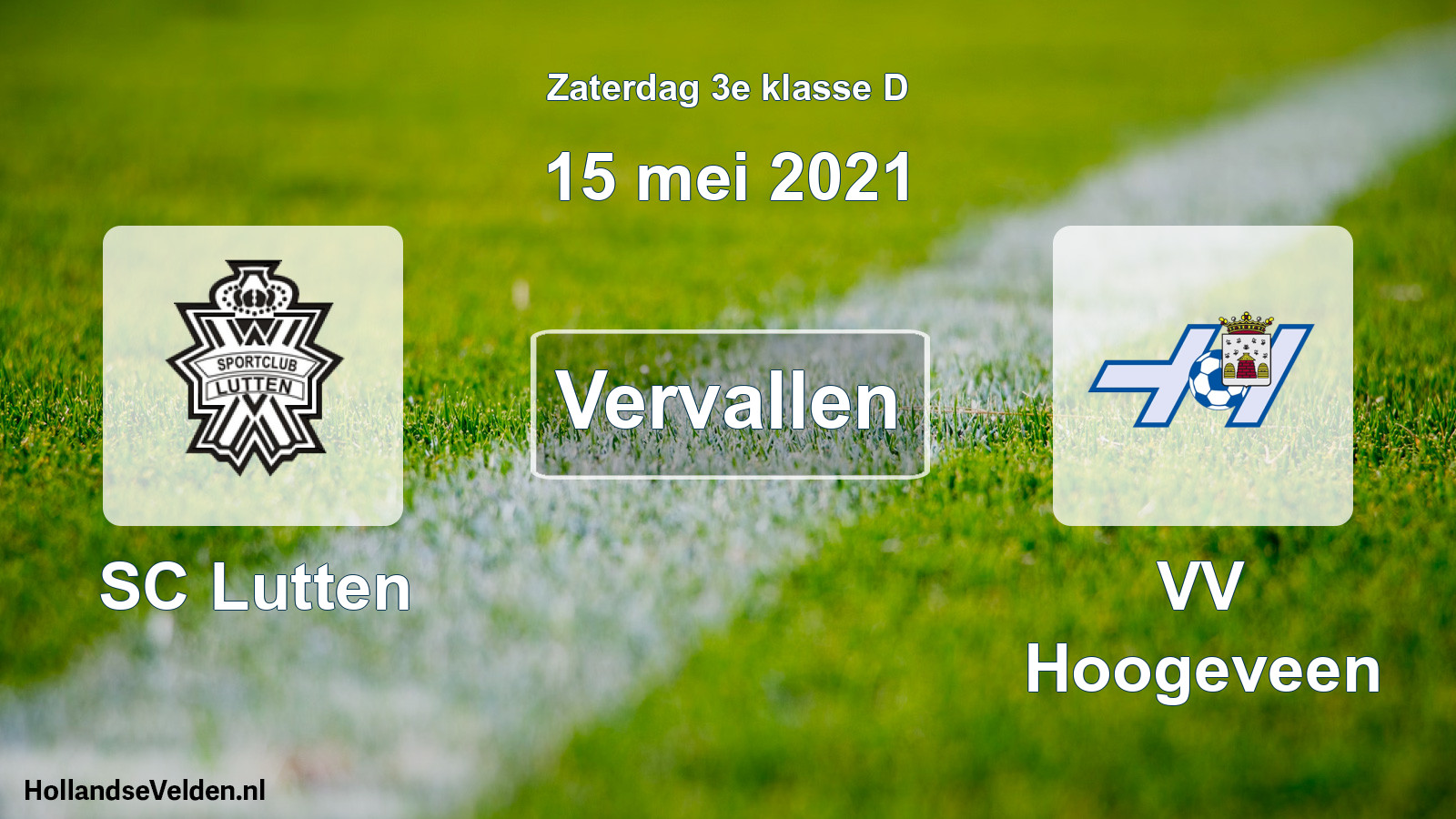 Scheduled Match: SC Lutten - VV Hoogeveen (15 May 2021)