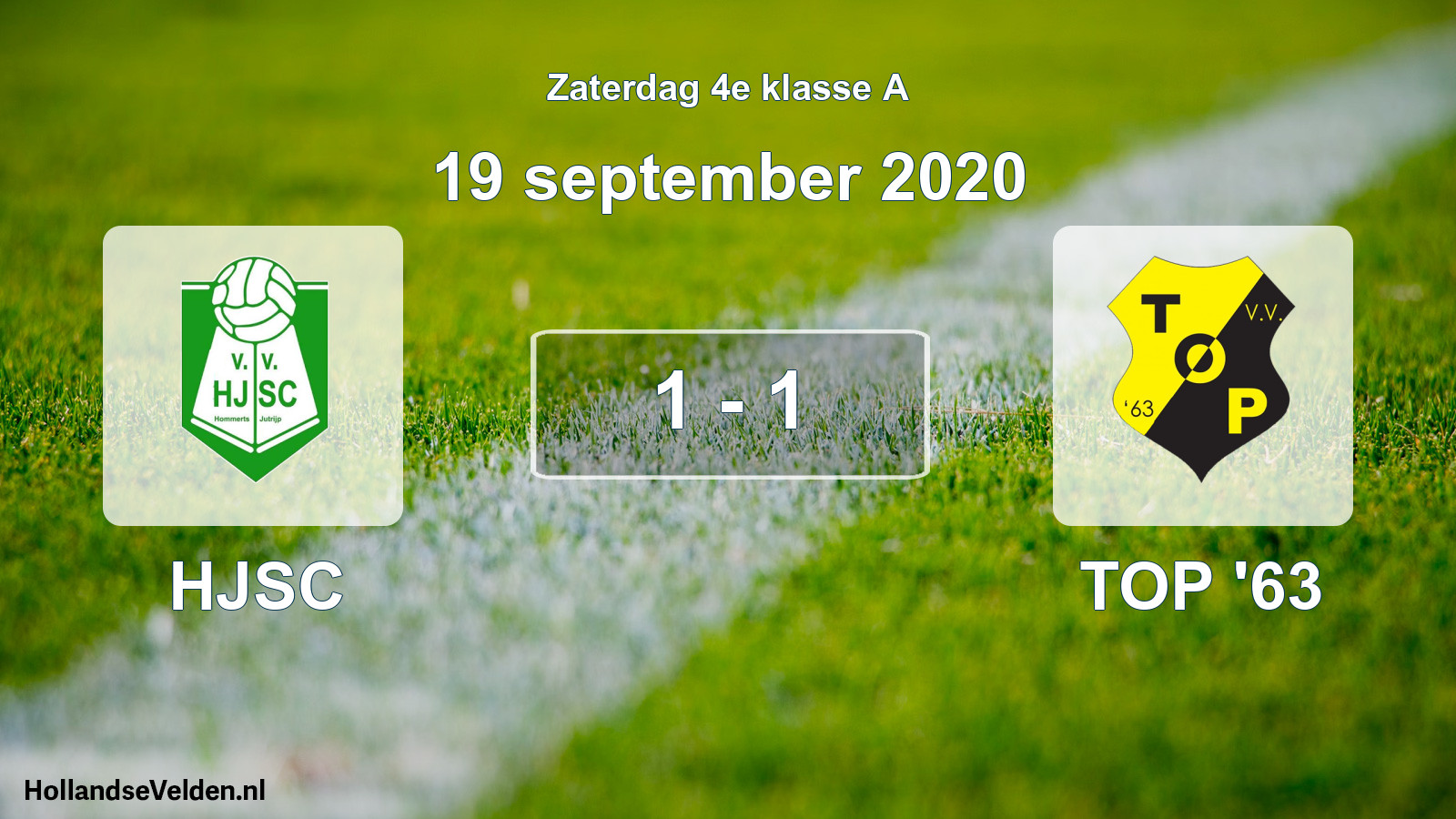 Total number of matches played: HJSC - TOP '63 1 - 1 (19 September 2020)