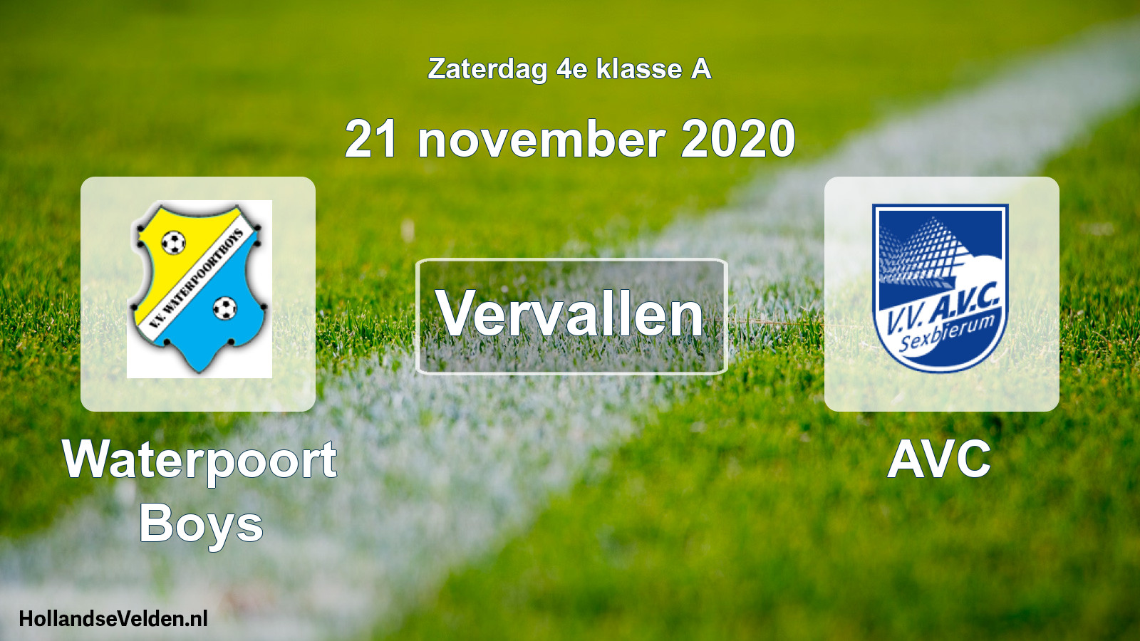 Scheduled Match: Waterpoort Boys - AVC (21 November 2020)