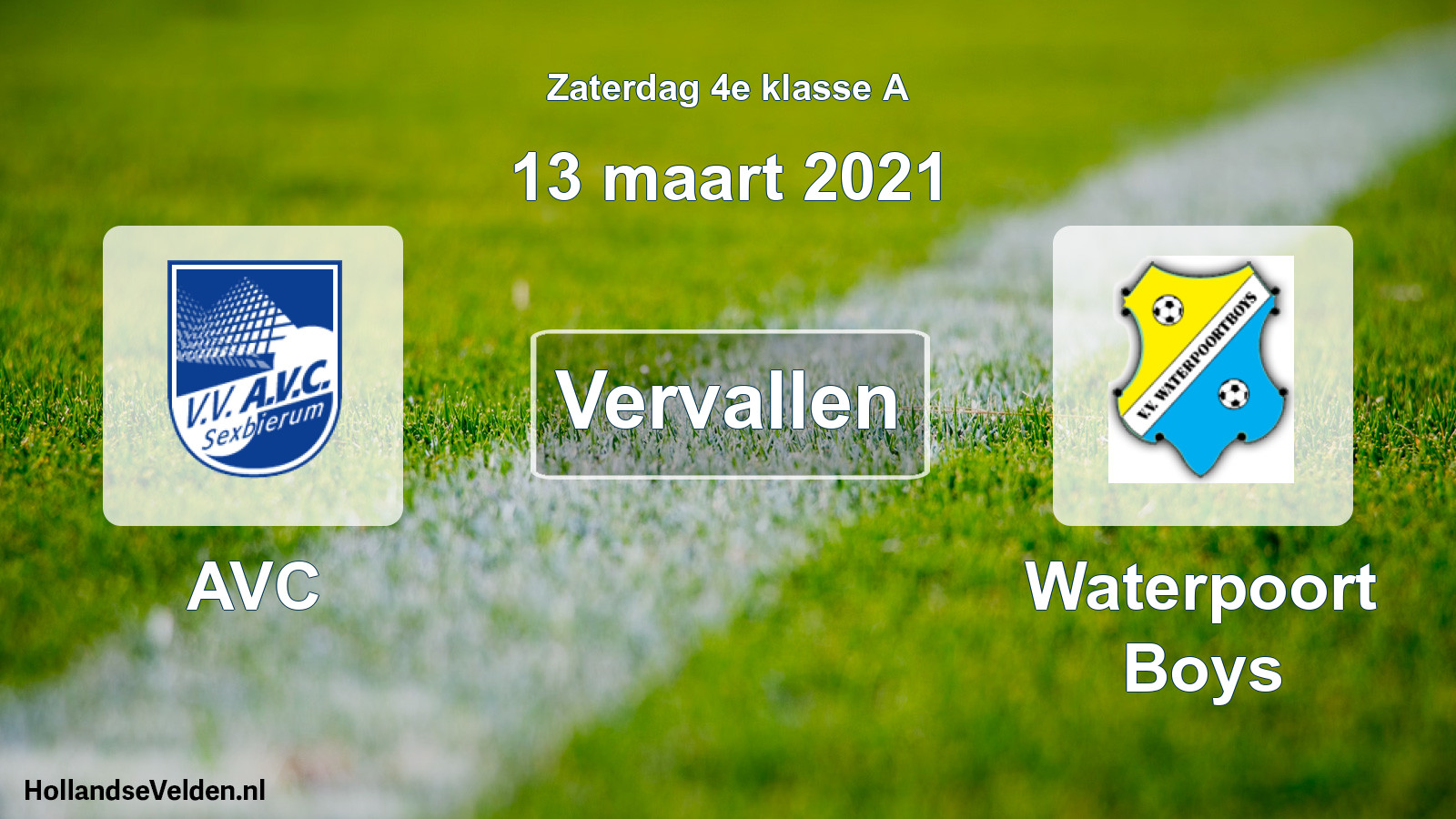 Scheduled Match: AVC - Waterpoort Boys (13 March 2021)