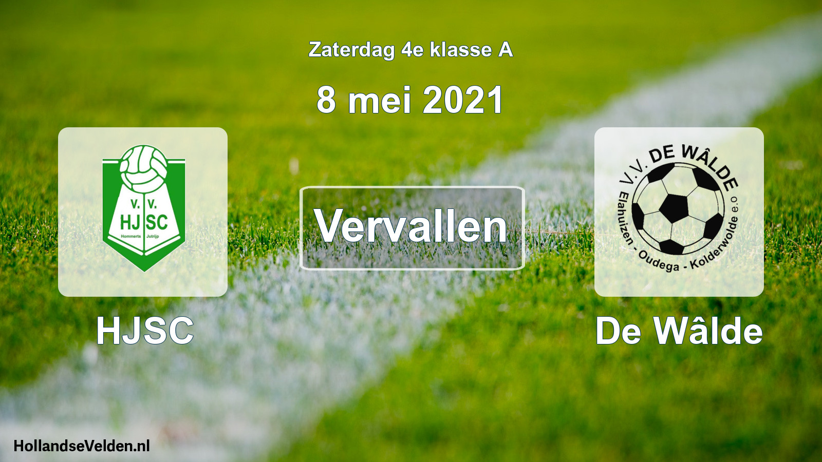 Scheduled Match: HJSC - De Wâlde (8 May 2021)