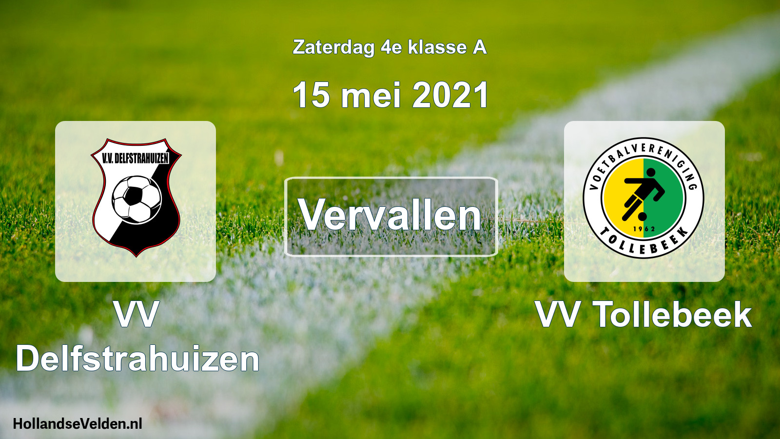 Scheduled Match: VV Delfstrahuizen - VV Tollebeek (15 May 2021)