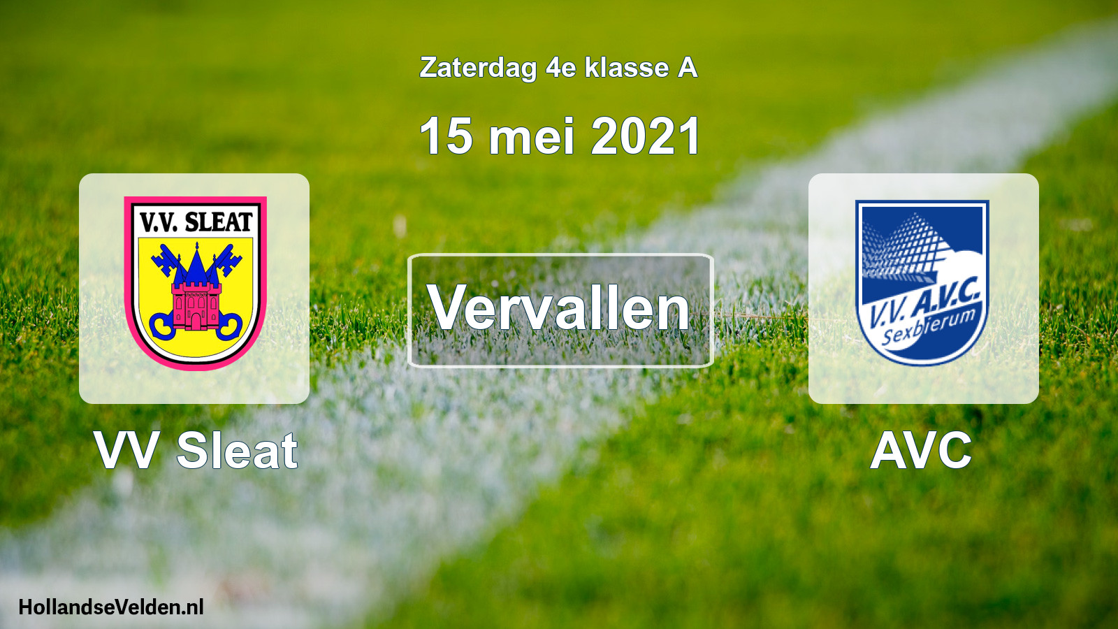 Scheduled Match: VV Sleat - AVC (15 May 2021)