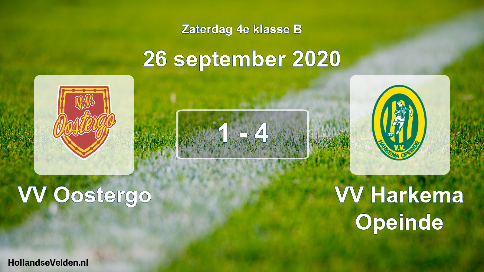 Total number of matches played: VV Oostergo - VV Harkema Opeinde 1 - 4 (26 September 2020)