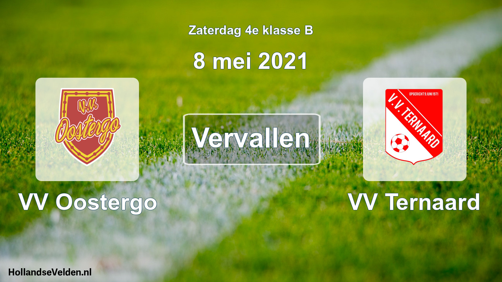 Scheduled Match: VV Oostergo - VV Ternaard (8 May 2021)