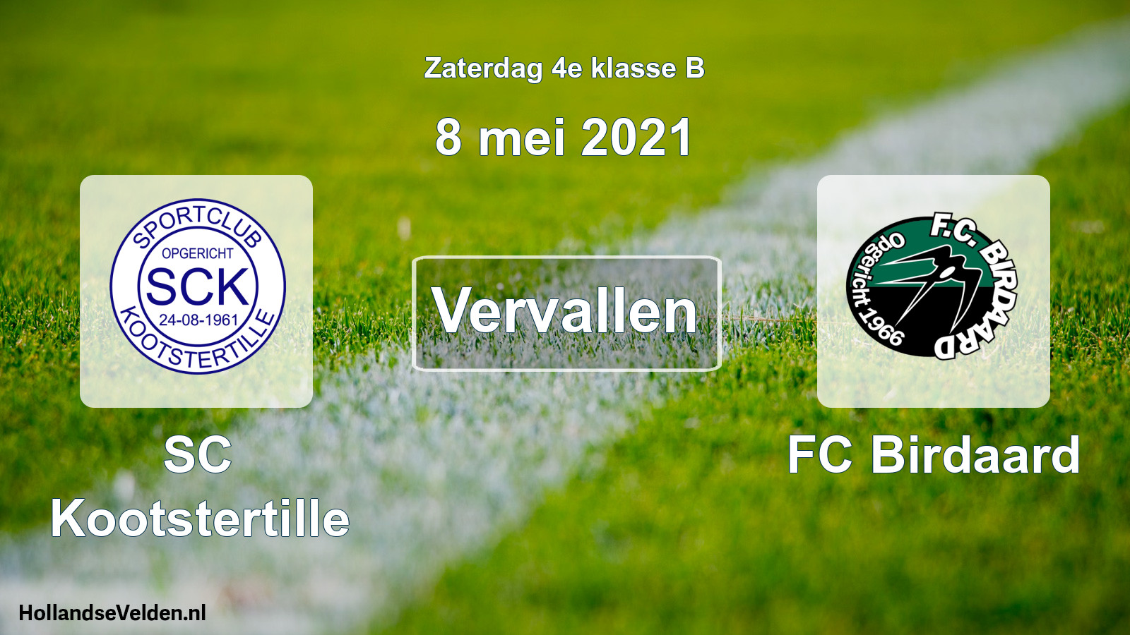 Scheduled Match: SC Kootstertille - FC Birdaard (8 May 2021)