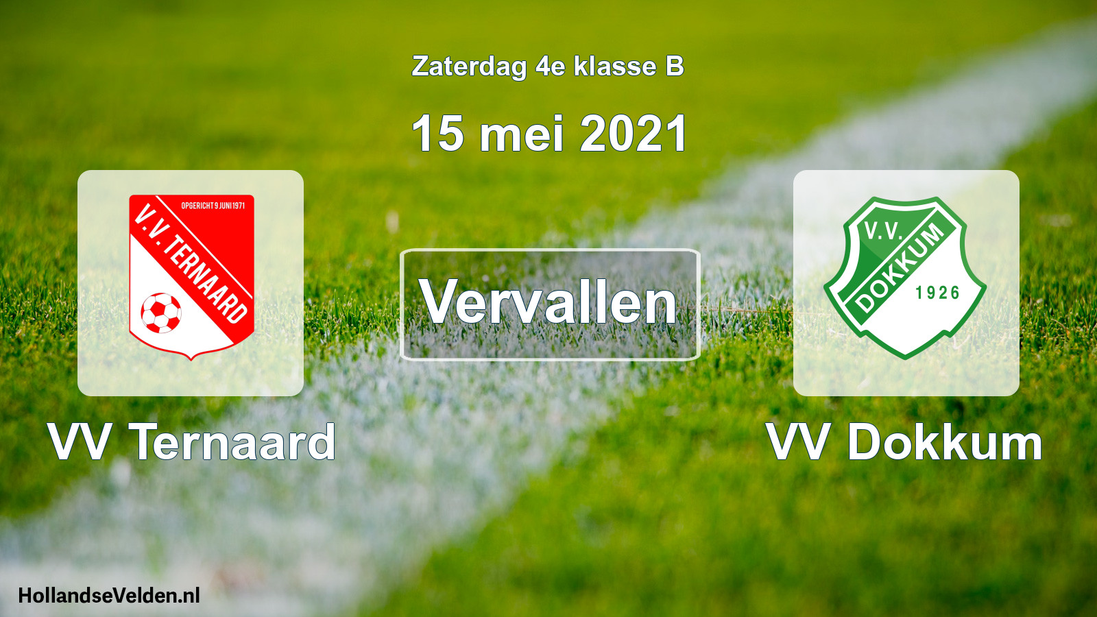 Scheduled Match: VV Ternaard - VV Dokkum (15 May 2021)