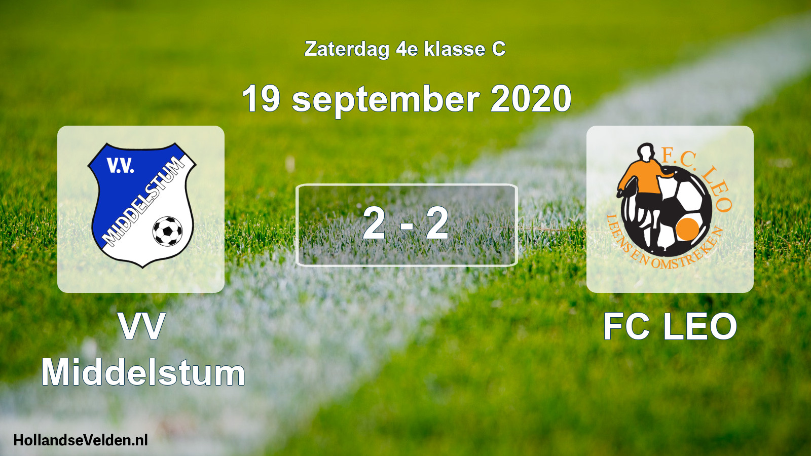 Total number of matches played: VV Middelstum - FC LEO 2 - 2 (19 September 2020)