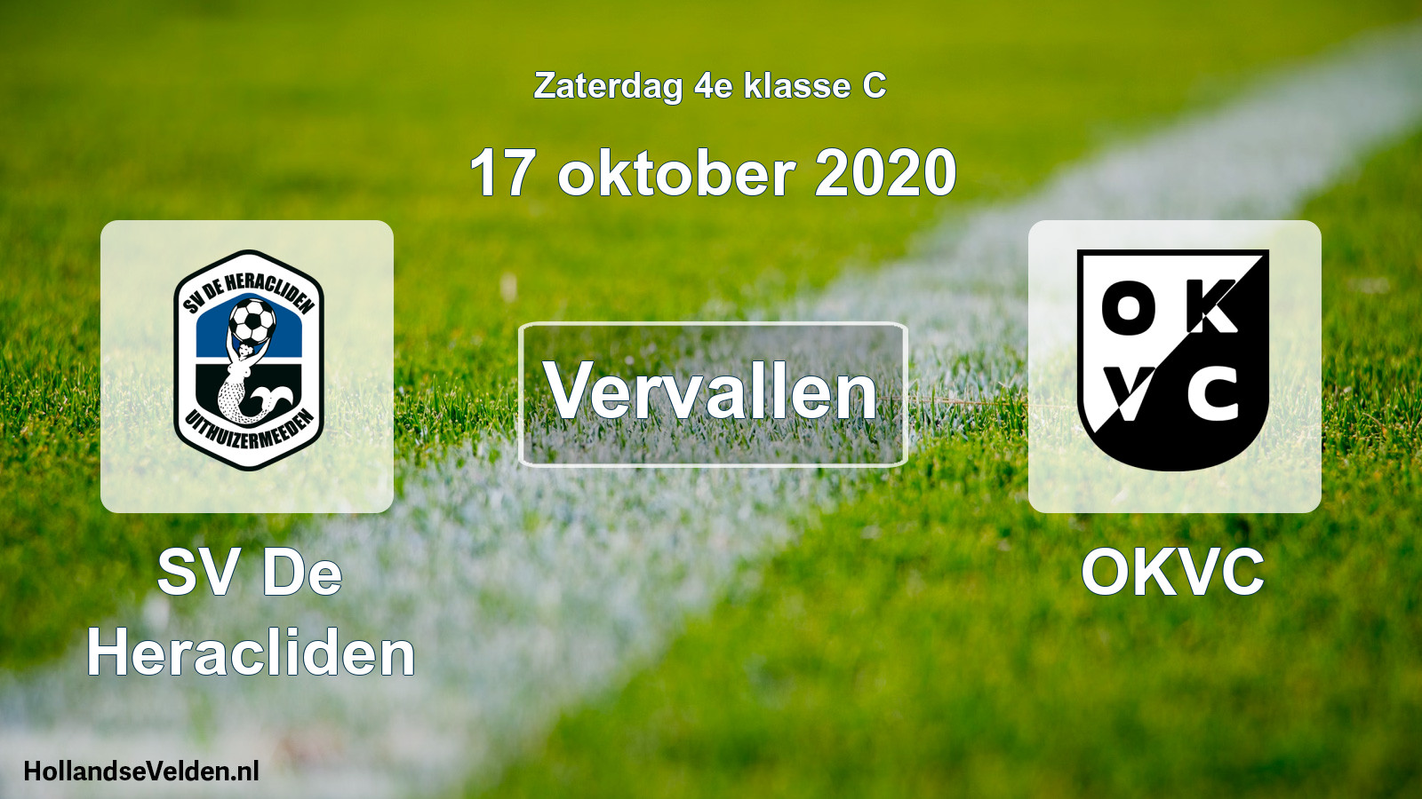 Scheduled Match: SV De Heracliden - OKVC (17 October 2020)